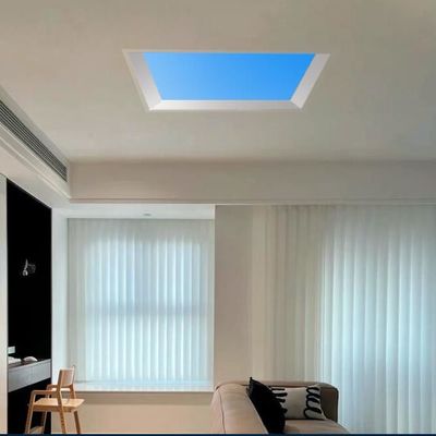 Topsung مصباح السقف الاصطناعي الضوء اللامعة لوحة الضوء المكتب الإطار السقف الضوء 300x1200 السماء الزرقاء السحابة البيضاء