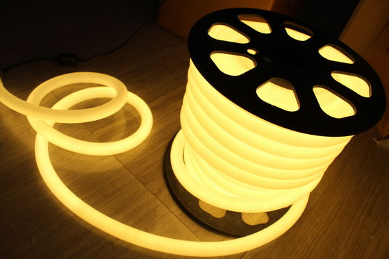 توفير الطاقة 110 فولت دافئة بيضاء LED النيوون الضوء المرن 360 جولة 25m لفائف للمنزل