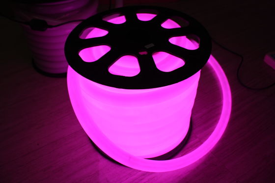 220 فولت أرجواني 360 درجة مستديرة 100 leds/m led neon flex light للمباني