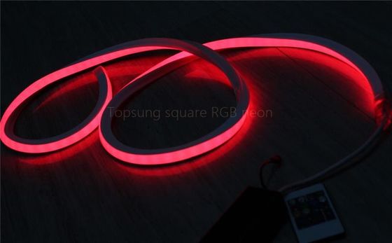 2016 مربع جديد 100 فولت أحمر LED النيون flex 16x16mm للمبنى