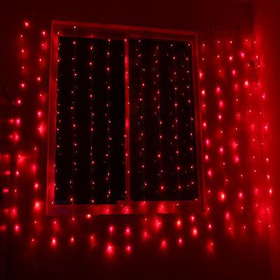 240v أضواء الديكور العطلات LED أضواء عيد الميلاد الستار للخارج