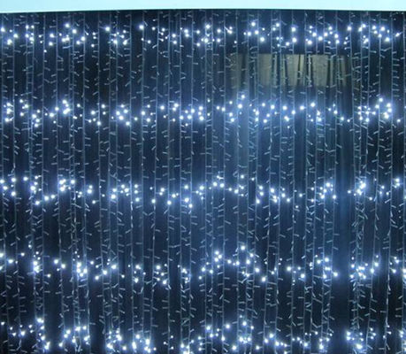 أعلى عرض 120 فولت خرافة عيد الميلاد أضواء نافذة ستارة للحديقة