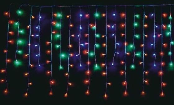بيع ساخن 240 فولت أضواء عيد الميلاد مضادات للماء أضواء الجليد الشمسية للخارج