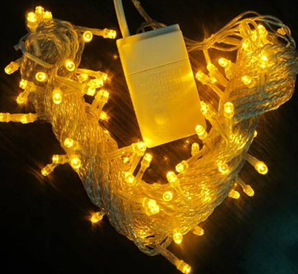 مبيعات ساخنة 120 فولت صفراء قابلة للاتصال مصابيح الخيال 10m مصنع شنشن