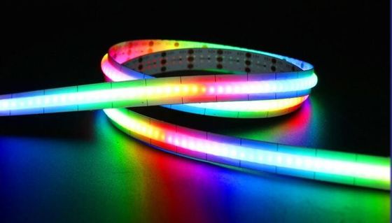 LED RGB قابلة للتوجيه COB LED Light Strips الشريط الرقمي 720 leds / m COB Smart Lights الشريط الضوئي الحبل المرن