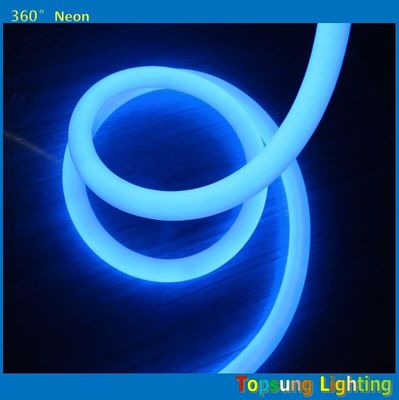 المنتج الساخن 100LEDs/m الأزرق 360 درجة مستديرة LED ضوء النيون المرن 220v 25m لفة