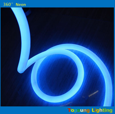 16 ملم 360 درجة مستديرة LED أنبوب النيون الأزرق أضواء الزخرفة المرنة 24 فولت