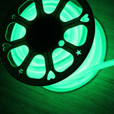 360 درجة دائرية LED النيون flex LED النيون الأنابيب 16mm الحبل الأخضر 24v