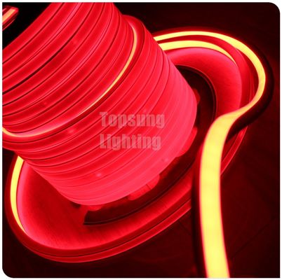 لون أحمر LED Neon Flex Light LED Neon Rope Light 16 * 16mm مربع Ip68 AC 110v