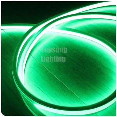 ضوء الحبل المسطح المربع 16x16mm 120SMD / M ضوء الزخرفة الخارجي الأخضر