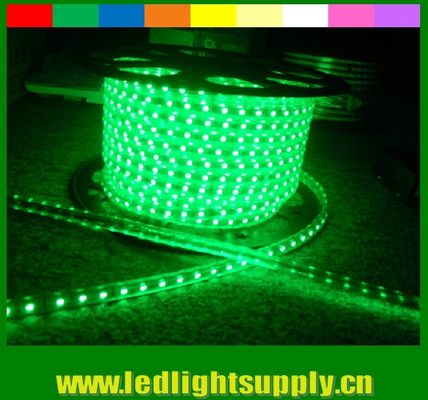 ضوء عالي SMD5050 220V مقاوم للماء IP65 LED النيون الشريط المرن الأخضر