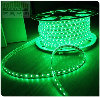 شريط LED من 110 فولت متردد 5050 سمد أخضر 60LED / م شريط مرن