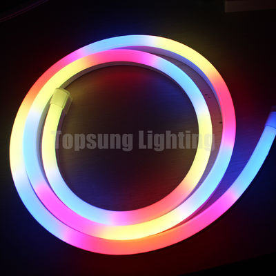 24 فولت رقمية RGB LED النيون Flex حبل الضوء dmx إشارة المدخلات LED شريط البكسل