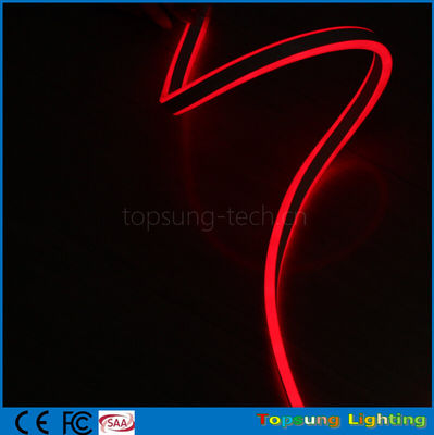 100m الأحمر مصباح مصغّر حبل شريط 110V 8.5*18mm 4.5w مصباح النيون المرن مزدوج الجانبين
