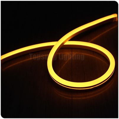 24 فولت أصفر شعبية LED النيون الضوء الأنابيب المرنة PVC رقيقة للغاية النيون مرنة حبل مصباح شريط 11x18mm الزخرفة الخارجية