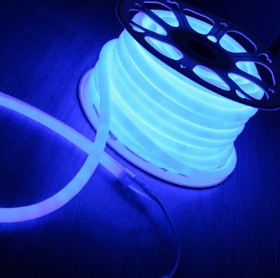 اللون الأزرق مصغرة مستديرة النيون flex 360 درجة إصدار 12V SMD2835 حبل الضوء