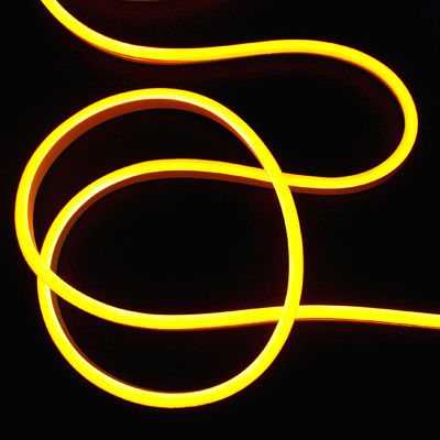 ضوء فائق الوضوح الميكرو مرنة أدى أنبوب النيون الحبل الشرائط الضوئية الصفراء 2835 SMD الإضاءة السيليكون النيونفليكس 24v