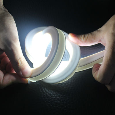 ضوء مقاوم للماء 24 فولت بارد الأبيض LED شريط النيون مرن IP68 LED النيون مادة السيليكون المرنة