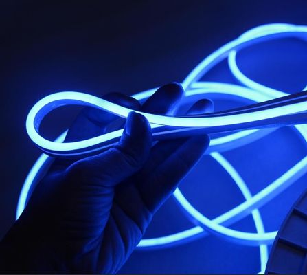 24 فولت الأزرق LED شريط النيون flex 2835 smd مصابيح النيون الصغيرة سلسلة 6mm