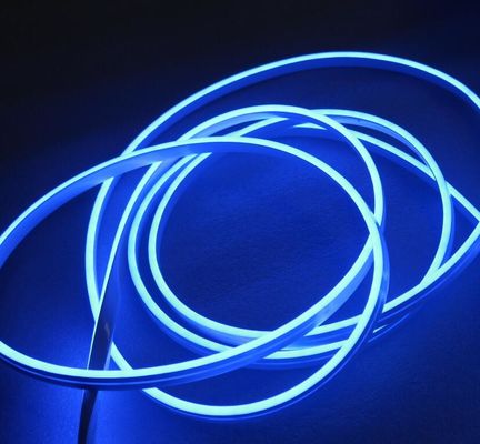 24 فولت الأزرق LED شريط النيون flex 2835 smd مصابيح النيون الصغيرة سلسلة 6mm