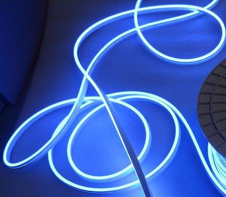 6x12mm حجم مصغر الأزرق LED Neon Flex LED مرنة نايون شريط الضوء للإعلان