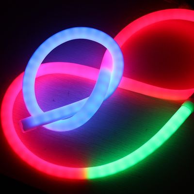 نوعية عالية DMX RGB مرنة LED النيوون بيكسل الحلم لون أنبوب الضوء 360 درجة شريط مستدير