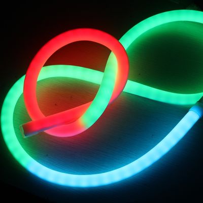 إضاءة النيون LED 18mm 360 دورة رقمية قابلة للبرمجة النيون فليكس 24v لإضاءة عيد الميلاد