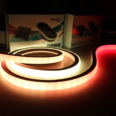 17x17ملم مربع رقمية SMD5050 RGB Flex LED Neon مع تأثير خلط الألوان المثالي