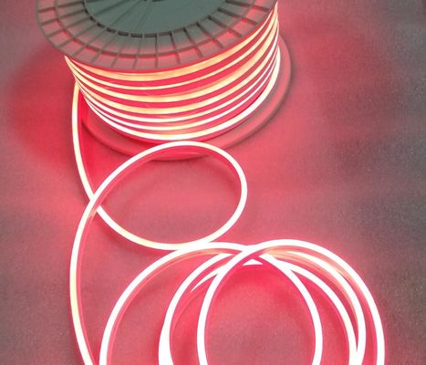 شريط LED 12 فولت 2835 الإضاءة المرنة مصغرة النيون Flex LED النيون الضوء علامة ديكور المنزل الأحمر