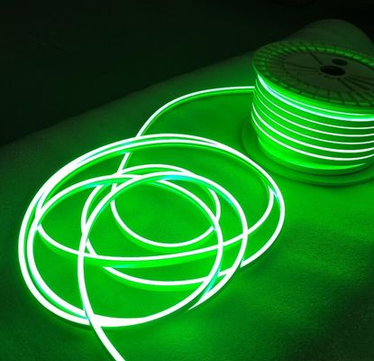 ضوء LED SMD 2835 120led/M ضوء LED النيون شريط 2.5CM القابلة للقطع ضوء LED DC12V الخضراء النيون المرنة