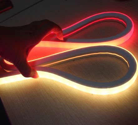 مضادات المياه LED النيون flex / RGB متعددة الألوان متغيرة مصابيح حبل النيون المرنة مربع 17x17mm