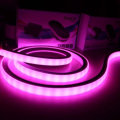 تغيير الألوان RGB SMD5050 70 leds / m مربع مرن Led Neon Rope Light 18x18mm