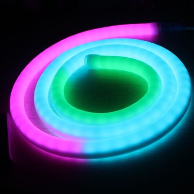 تغيير الألوان الكاملة قابل للبرمجة DMX Led Flex Neon 360 LED light neon استبدال أنبوب البكسل