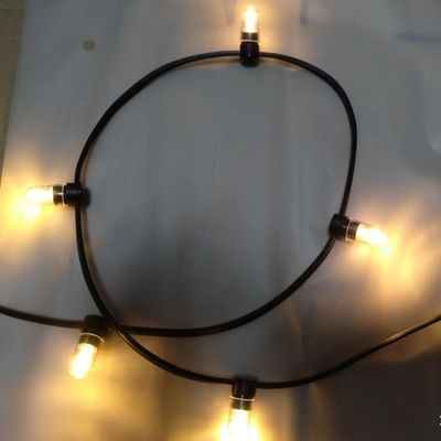 مضاد للماء 100m مصباح خيط قابل للاتصال لتزيين عيد الميلاد 12 فولت مشابك خيوط 666 LED