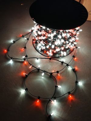 أضواء عيد الميلاد الخيالية LED 100m سلسلة 1000 مصباح 12 فولت أسلاك بلورية ضوء تزيين RGB