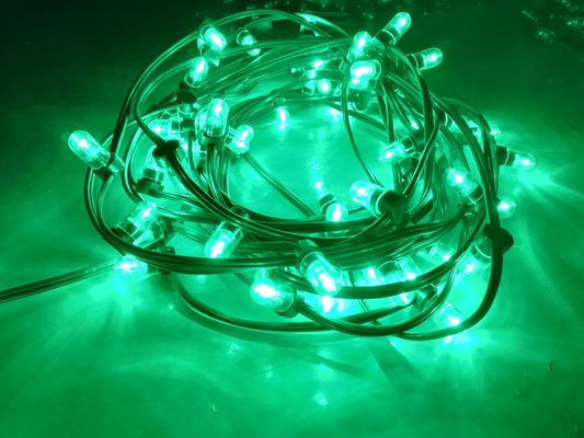 ضوء شجرة عيد الميلاد الخارجي الزخرفي السلسلة 100m 666 leds 12V LED Clip أضواء أضواء خضراء
