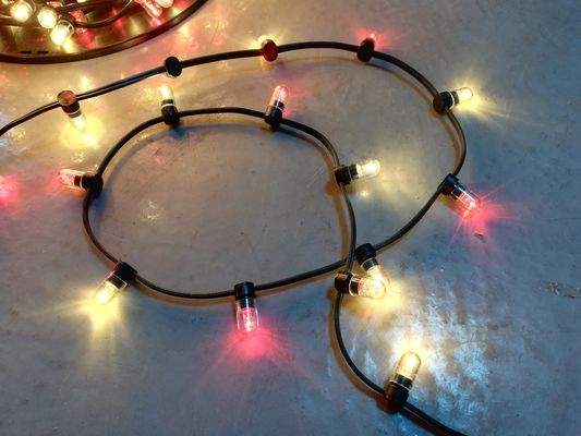 أضواء عيد الميلاد الخيالية LED 100m سلسلة 1000 مصباح 12 فولت أسلاك بلورية ضوء تزيين RGB
