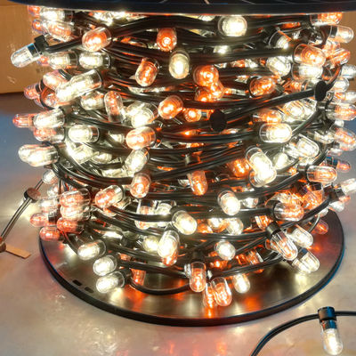 50M / لفة مخصصة ميني كليب السلسلة الضوء DC12V أضواء الخيال 666 أدى في الهواء الطلق المقطوعة أضواء شجرة عيد الميلاد