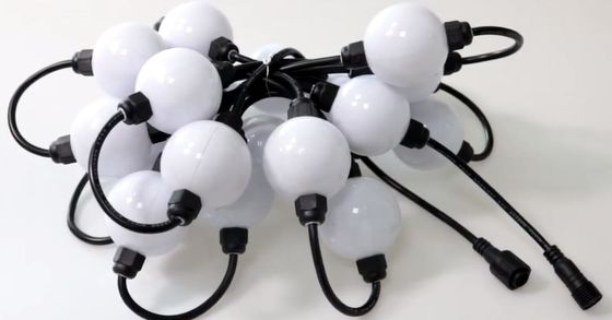 3m ريل 6 LEDS DMX 3D كرة LED ws2811 سلسلة بيكسل LED 50mm الكرة الأرضية الكرات القابلة للتوجيه 12v
