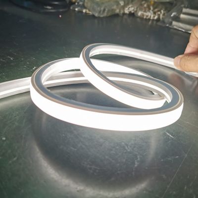 110 فولت بيضاء LED النيون flex الحجم المصغر 8 * 12mm مربع شريط ضوء النيون الخارجي حبل قابل للثني