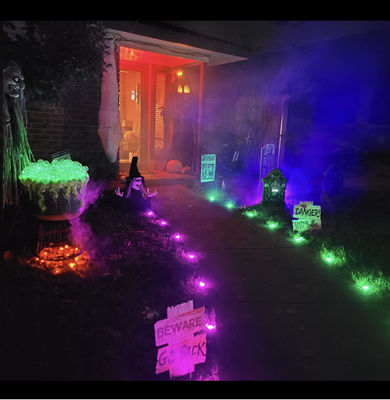 WIFI APP الحديقة LED مصابيح سلسلة وصلة في RGB بكسل المصابيح العشب