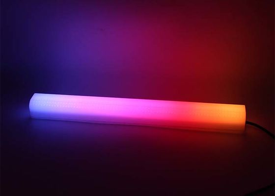 RGB LED خطي باتن غليد جدار موسيقى مزامنة ديكور المنزل لغرفة المعيشة